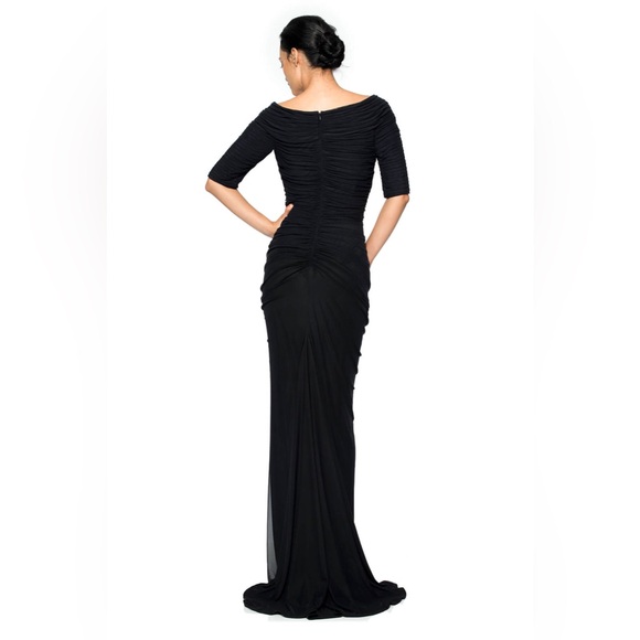 Tadashi Shoji Black Asymmetrical Dress - Picture 2 of 6